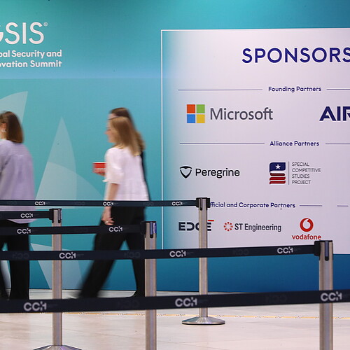 Logo wall with Sponsors and partners of the GSIS 2025 Logo wall with Sponsors and partners of the GSIS 2025